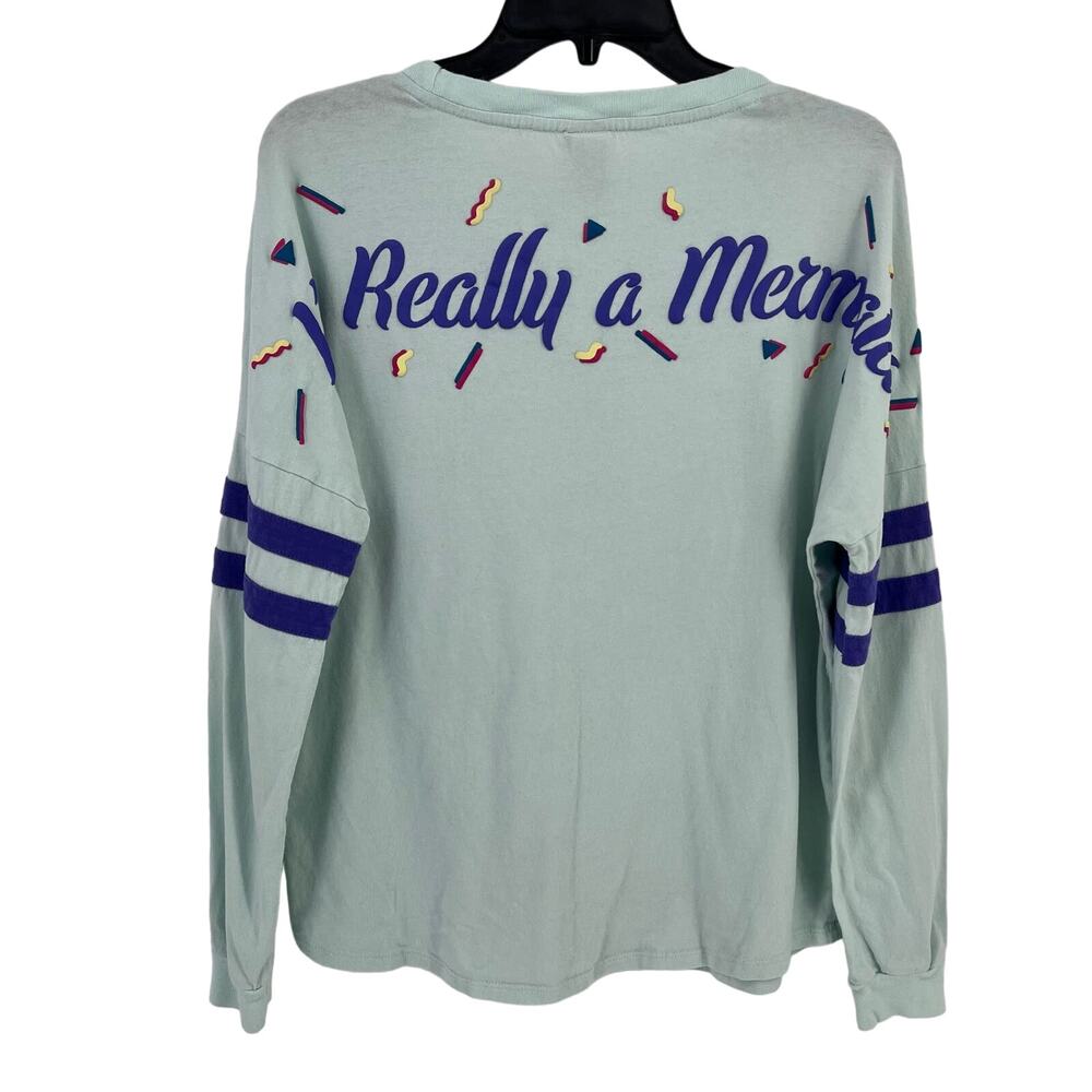 Disney I'm Really A Mermaid Ariel Spirit Jersey T Shirt Womens Size XS Blue